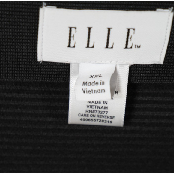 ELLE Womens XXL Black Pencil Skirt Wide Elastic Pull On - Picture 2 of 5